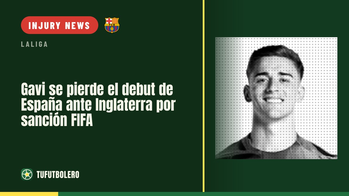 Gavi misses Spain’s opener vs England due to FIFA ban