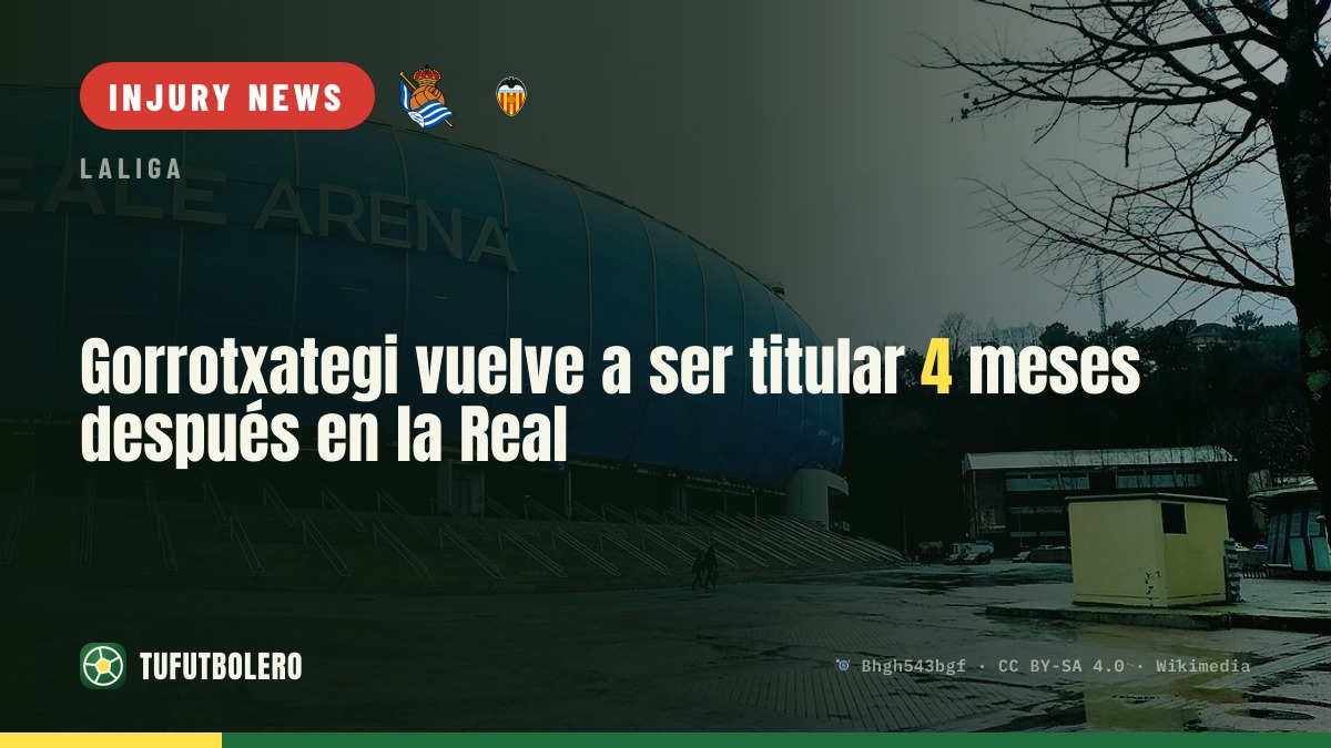 Gorrotxategi returns as Real Sociedad starter after four months