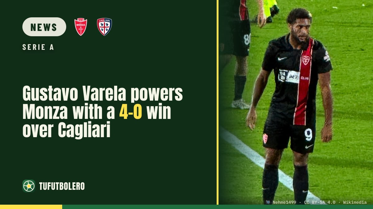 Gustavo Varela powers Monza with a 4-0 win over Cagliari