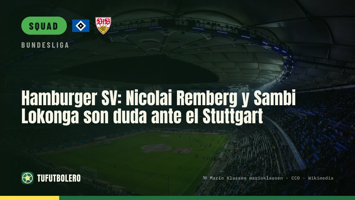 Hamburger SV: Nicolai Remberg and Sambi Lokonga are in doubt vs Stuttgart