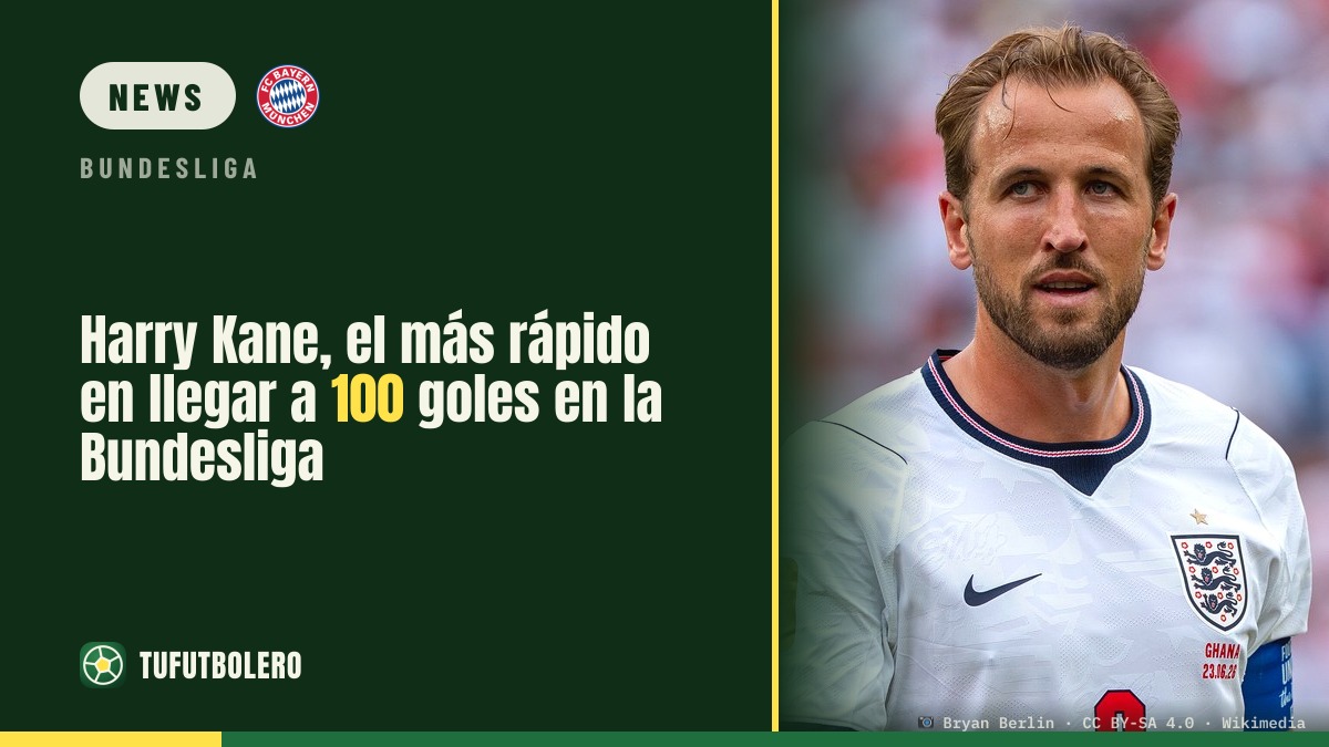 Harry Kane becomes fastest to 100 Bundesliga goals