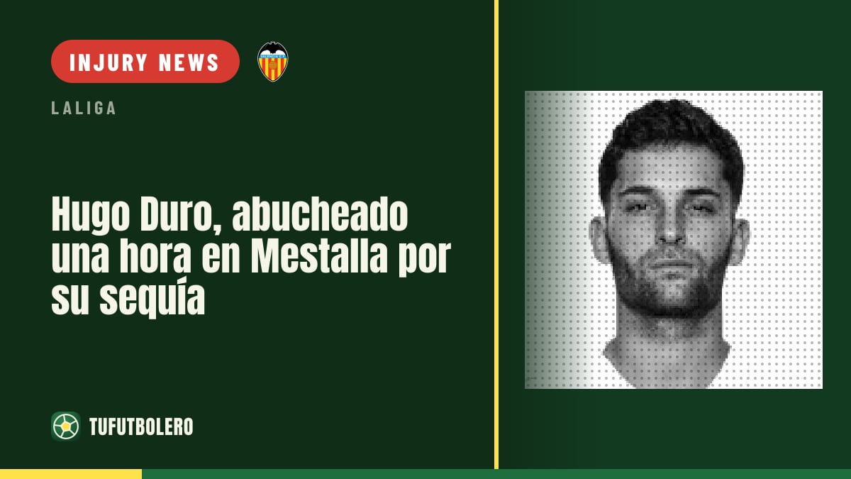 Hugo Duro booed for an hour at Mestalla over his drought