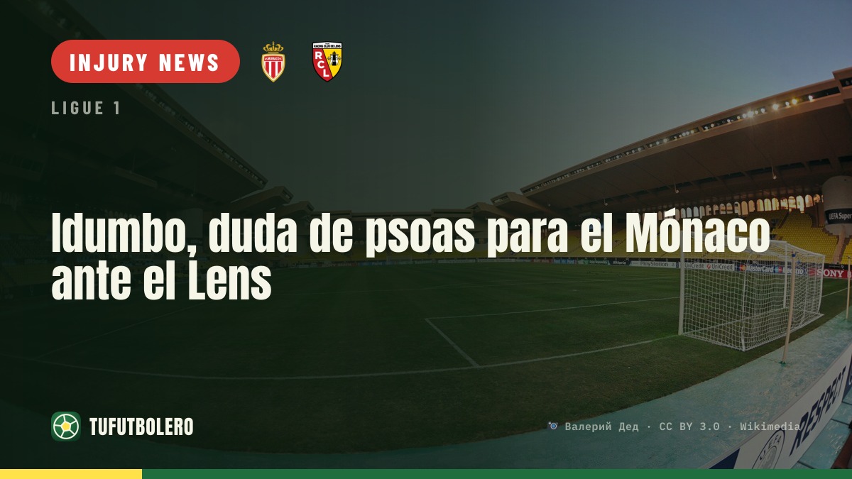Idumbo is a psoas doubt for Monaco vs Lens