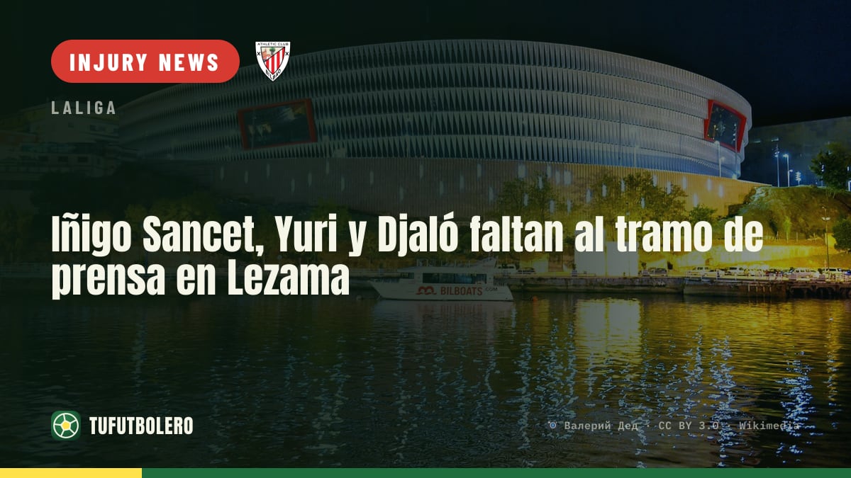 Sancet, Yuri and Djaló miss the Lezama media session segment