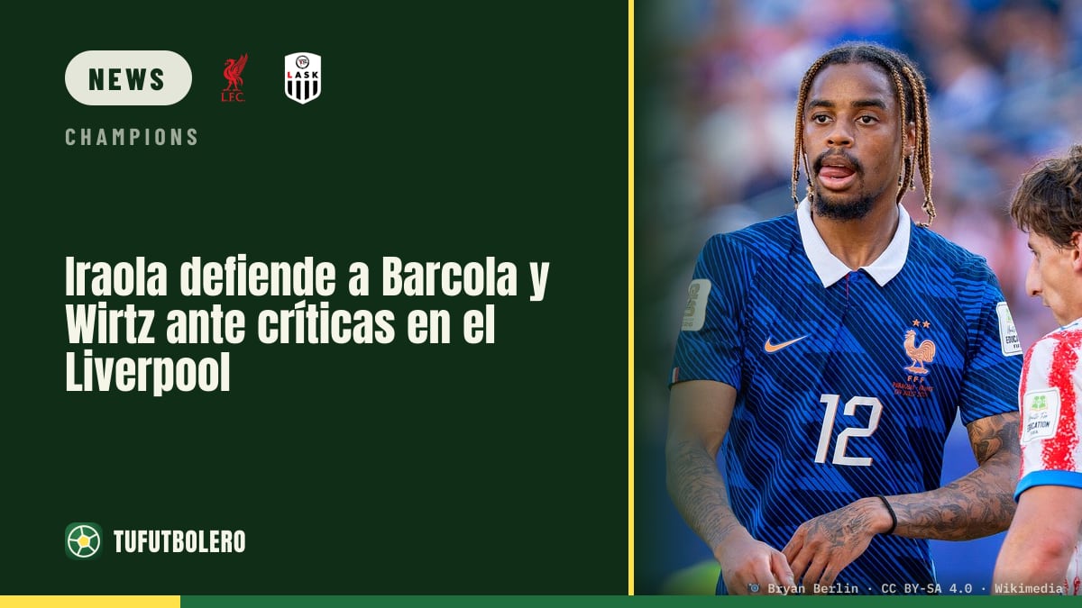 Iraola backs Barcola and Wirtz amid criticism at Liverpool