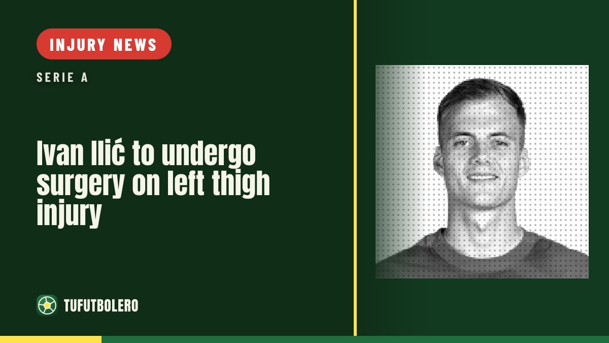 Ivan Ilić to undergo surgery on left thigh injury