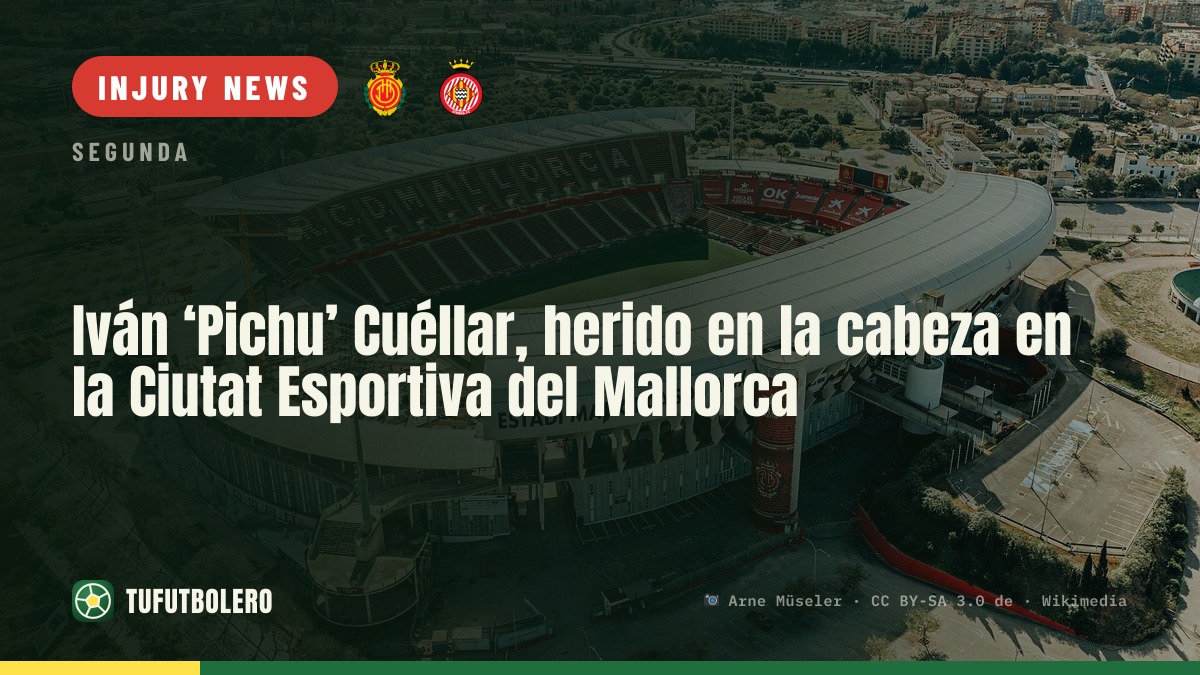 Iván ‘Pichu’ Cuéllar injured in the head at Mallorca’s training complex