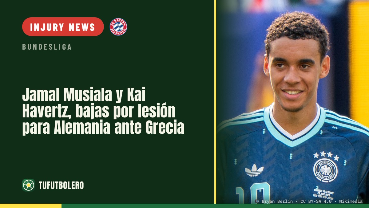 Jamal Musiala and Kai Havertz ruled out injured for Germany vs Greece