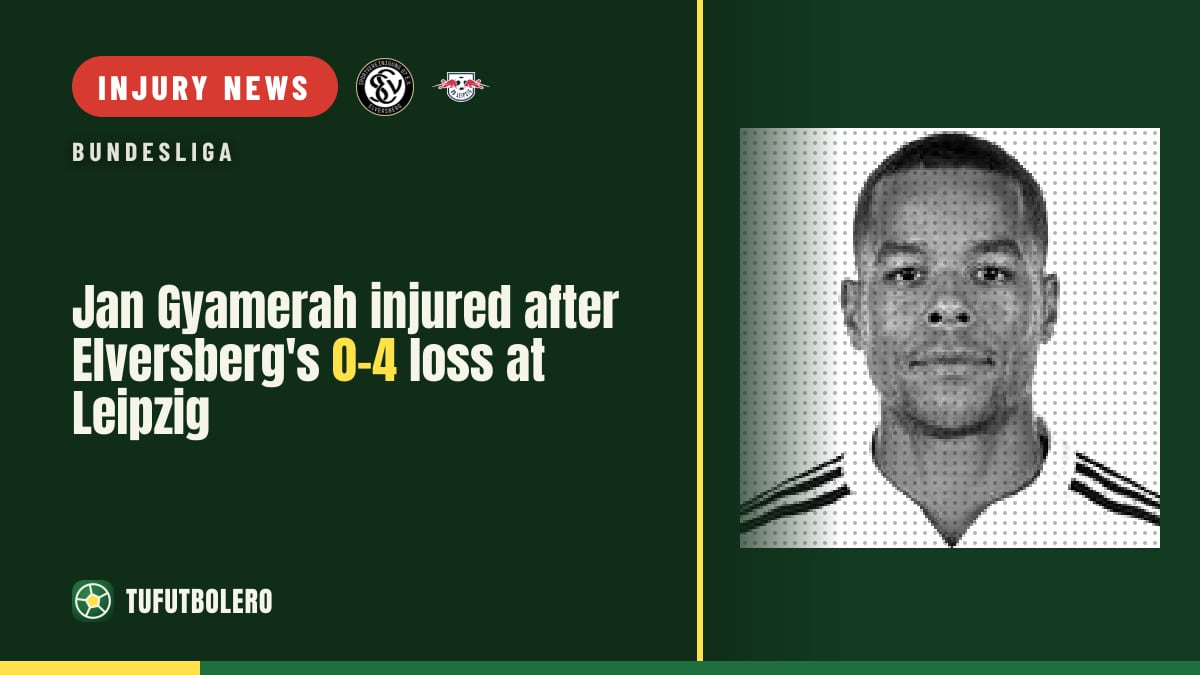 Jan Gyamerah injured after Elversberg's 0-4 loss at Leipzig