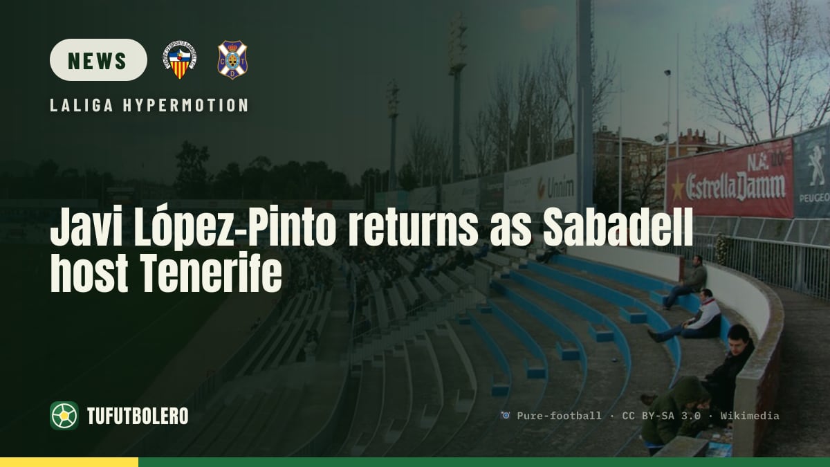 Javi López-Pinto returns as Sabadell host Tenerife