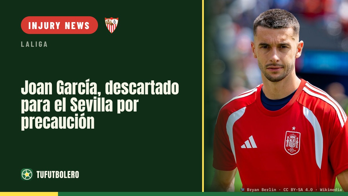 Joan García ruled out for Sevilla as a precaution