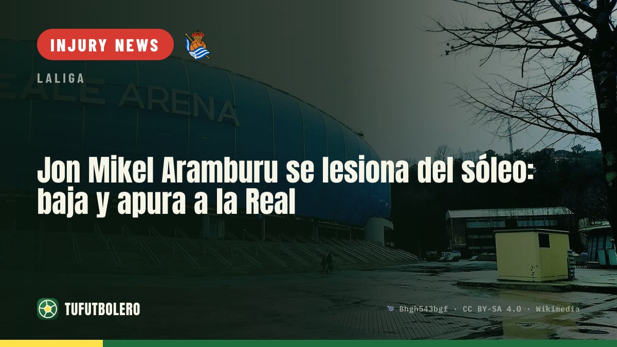 Jon Mikel Aramburu injures his calf: the Real Sociedad fullback crisis