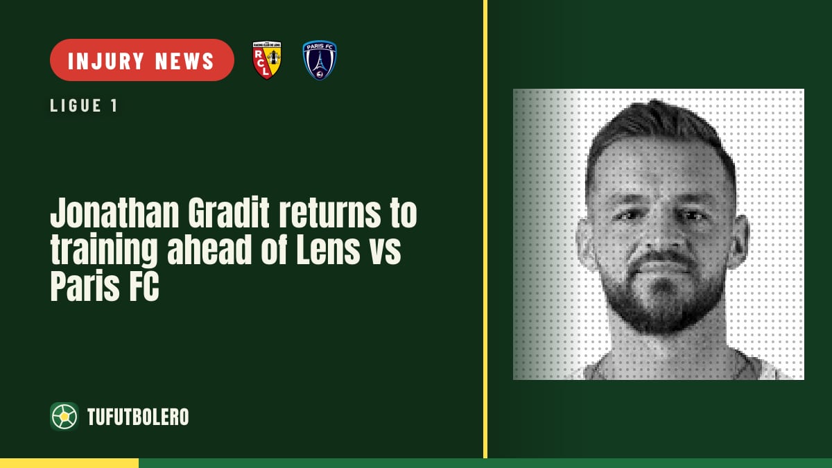 Jonathan Gradit returns to training ahead of Lens vs Paris FC