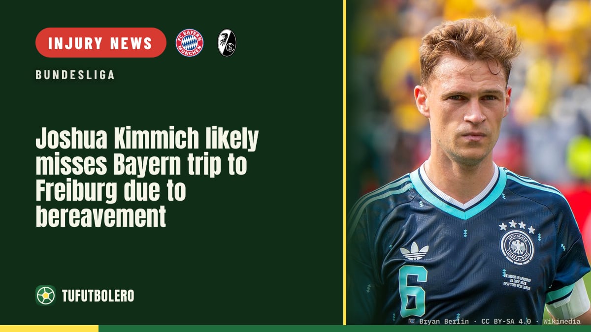 Joshua Kimmich likely misses Bayern trip to Freiburg due to bereavement