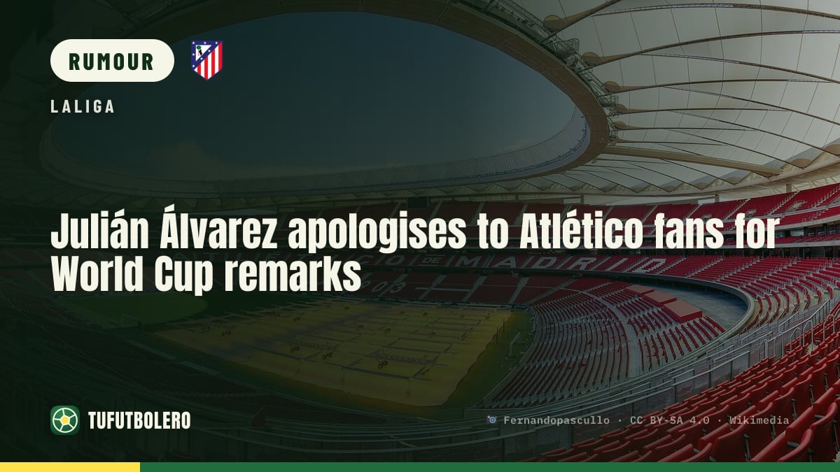Julián Álvarez apologises to Atlético fans for World Cup remarks