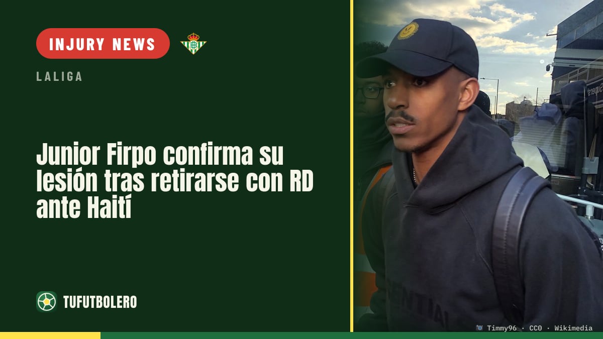 Junior Firpo confirms injury after being forced off for RD vs Haiti