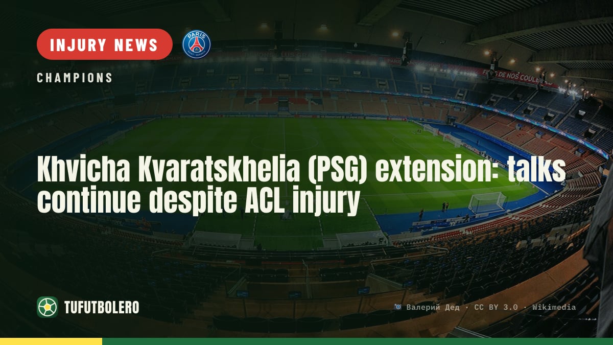Khvicha Kvaratskhelia (PSG) extension: talks continue despite ACL injury
