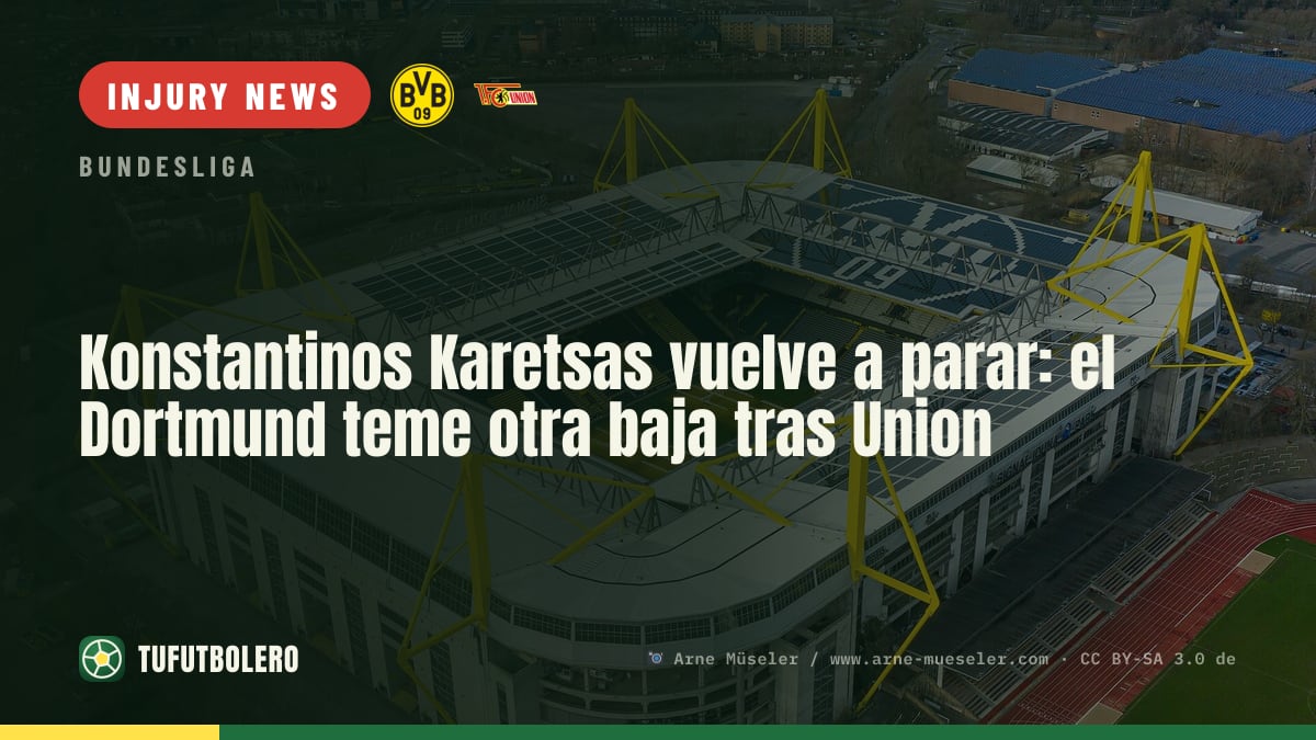 Konstantinos Karetsas faces another layoff as Dortmund fear repeat injury