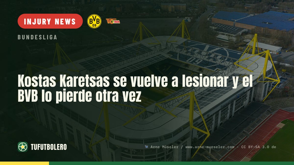 Konstantinos Karetsas suffers another injury as BVB lose him again