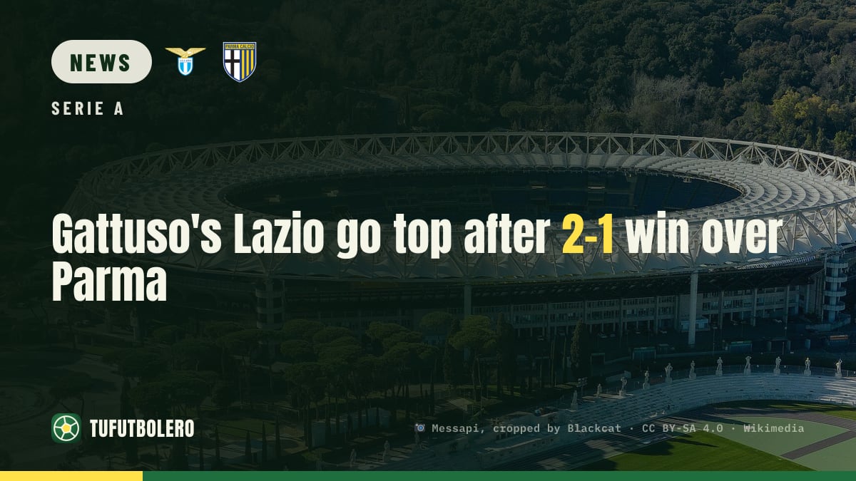 Gattuso's Lazio go top after 2-1 win over Parma