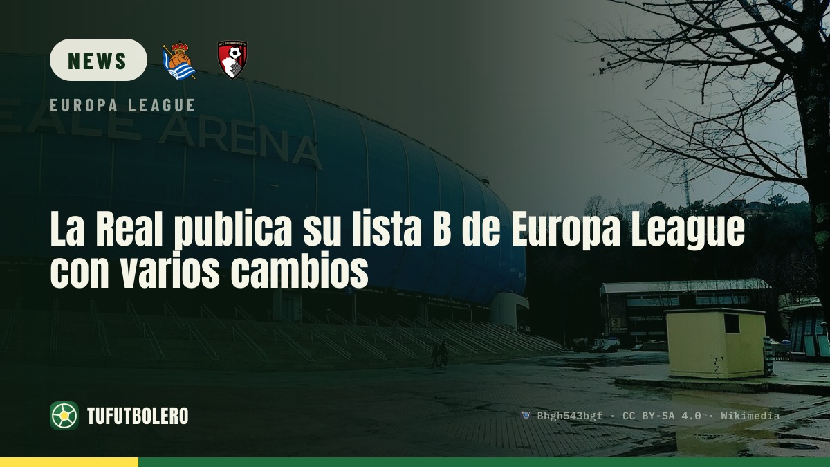 Real Sociedad list B for Europa League with multiple tweaks