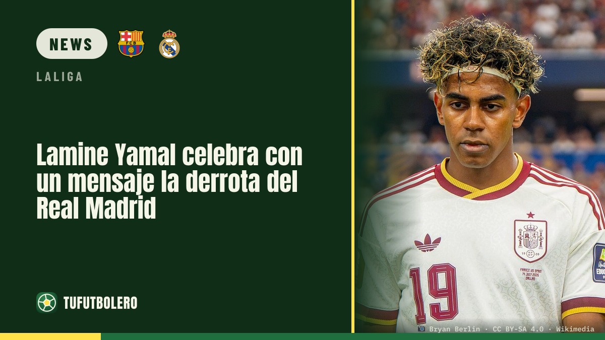 Lamine Yamal celebrates Real Madrid’s defeat with a post