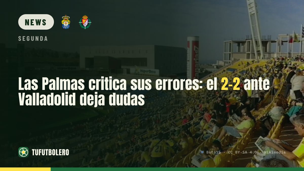 Las Palmas blames itself after errors in 2-2 draw vs Valladolid
