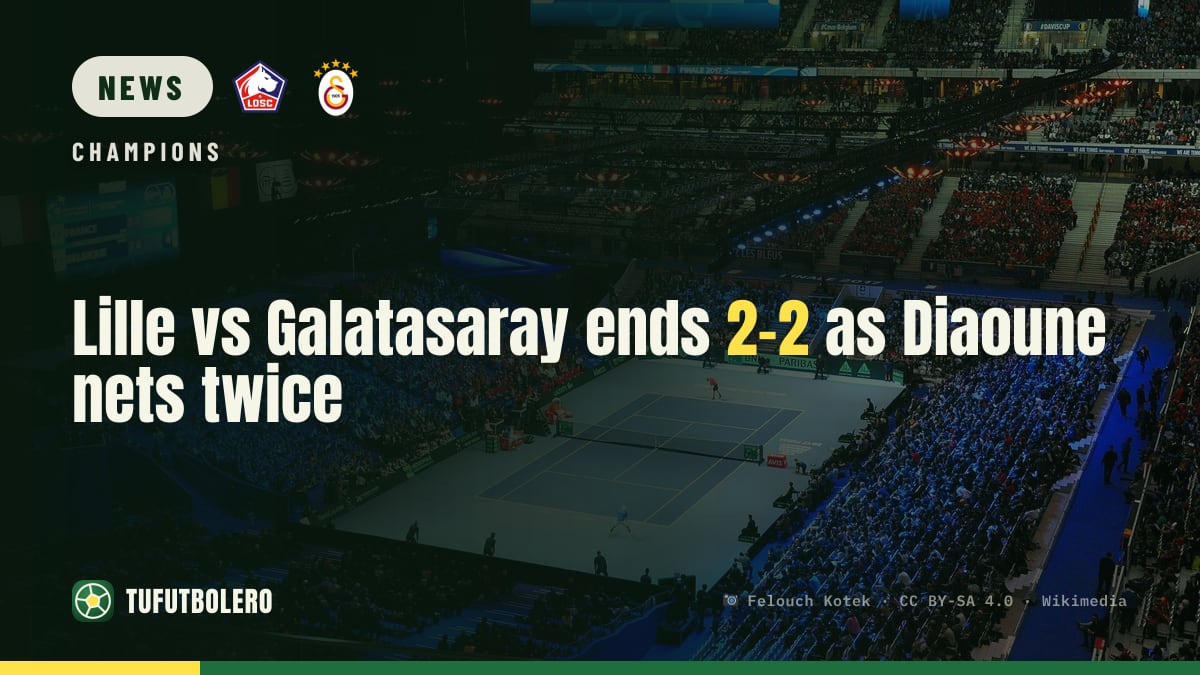 Lille vs Galatasaray ends 2-2 as Diaoune nets twice
