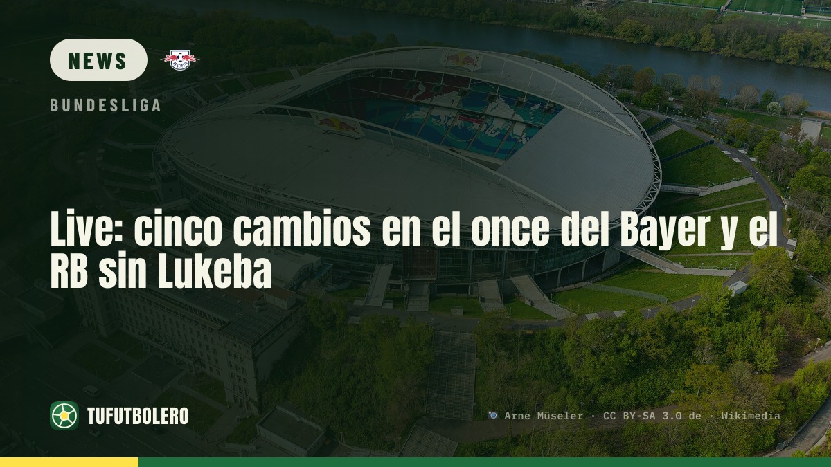 Live: five changes for Bayer and RB without Lukeba