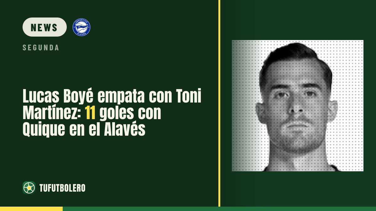 Lucas Boyé matches Toni Martínez: 11 goals each with Alavés' Quique