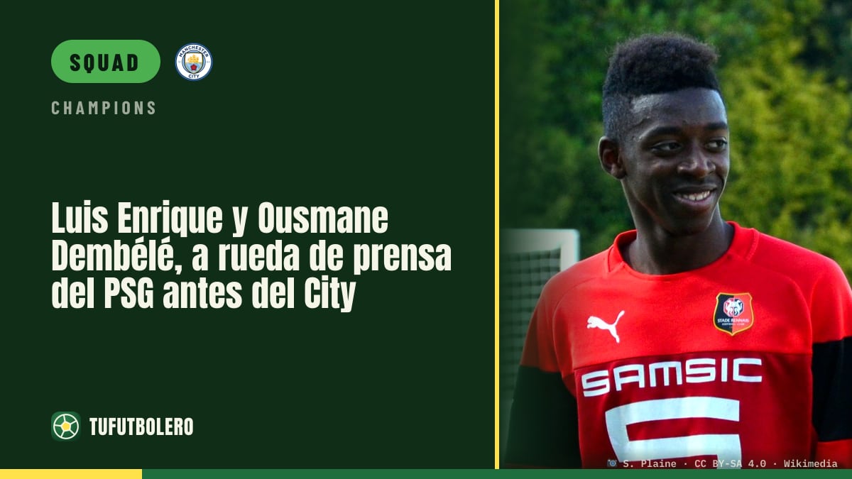 Luis Enrique and Ousmane Dembélé preview PSG–Man City in press conference
