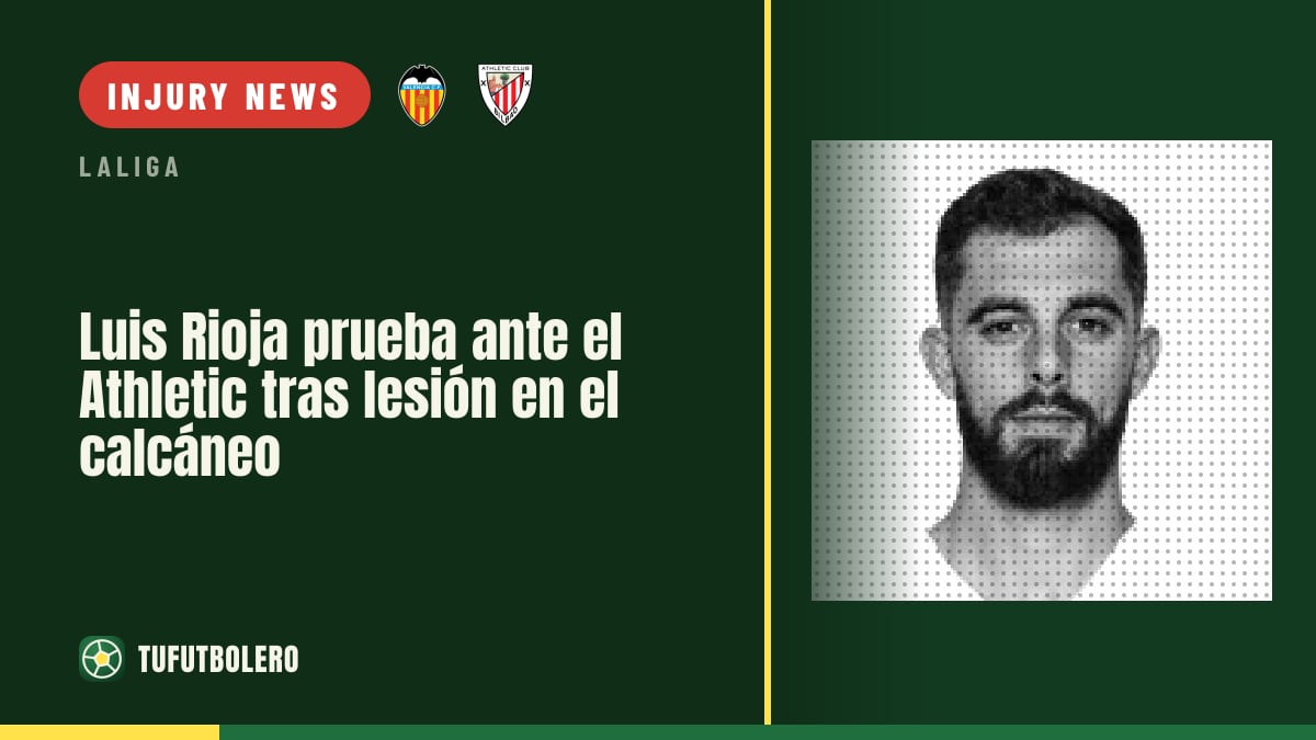 Luis Rioja tests himself vs Athletic after a heel injury
