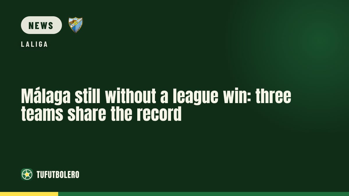 Málaga still without a league win: three teams share the record