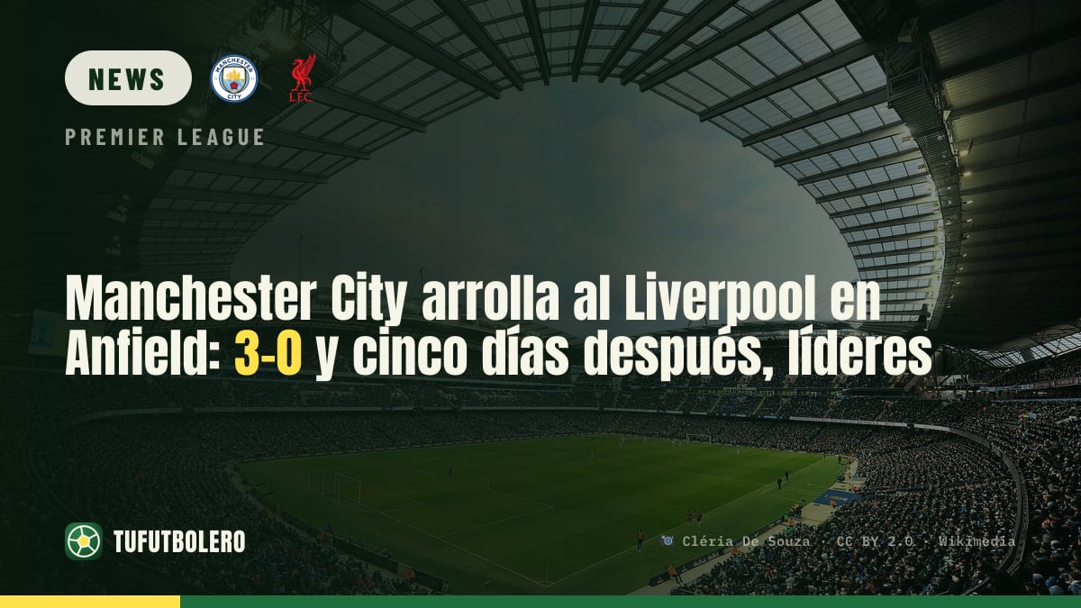 Manchester City crush Liverpool at Anfield 3-0 as they stay top
