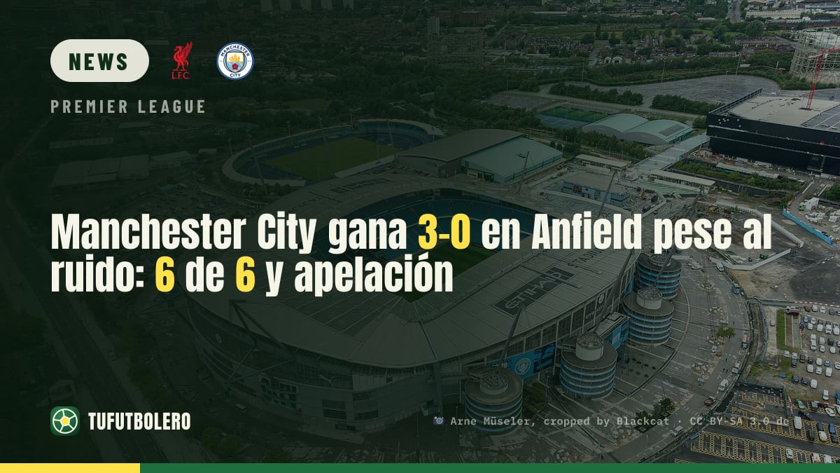 Man City win 3-0 at Anfield: still top with 6 straight as controversy rumbles