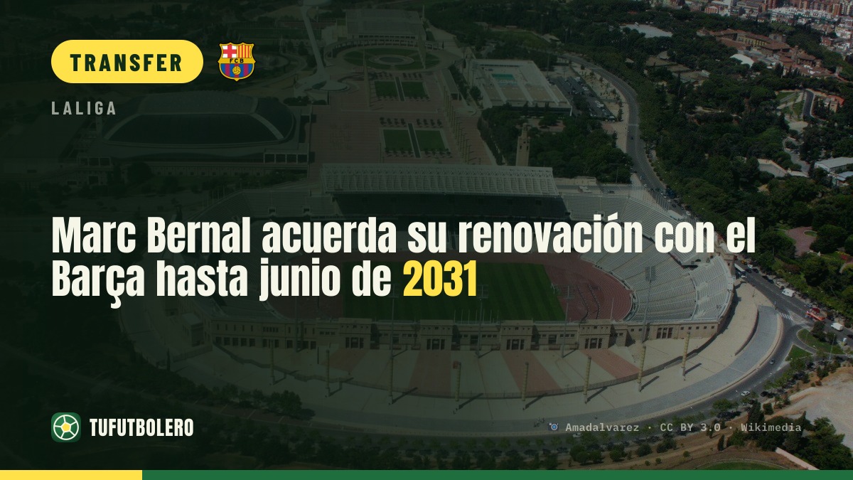 Marc Bernal agrees to renew with Barcelona until June 2031