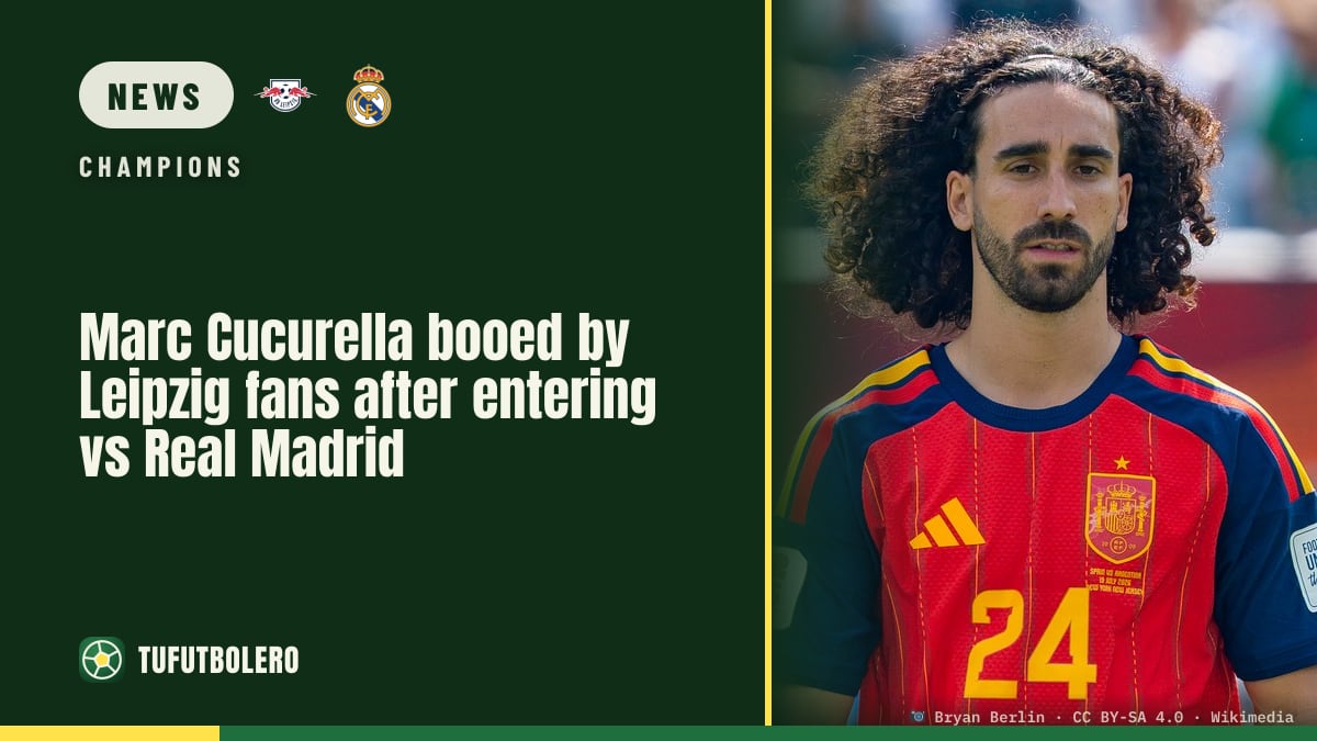 Marc Cucurella booed by Leipzig fans after entering vs Real Madrid