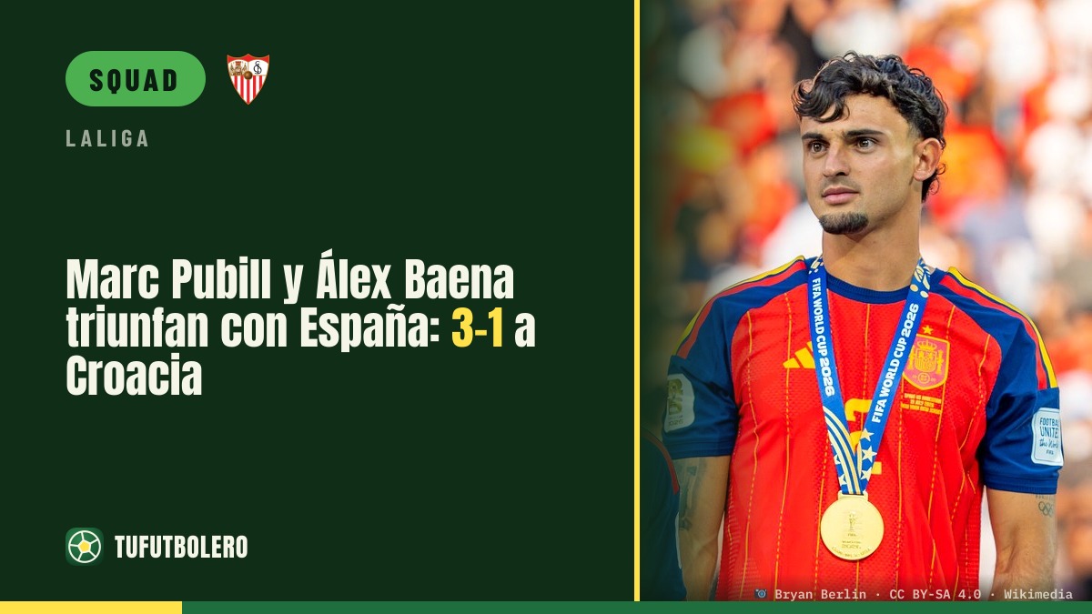 Marc Pubill and Álex Baena shine as Spain beat Croatia 3-1