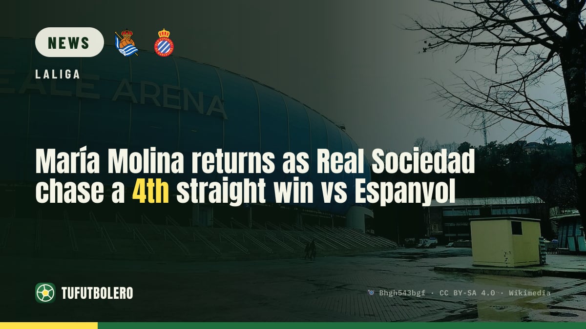 María Molina returns as Real Sociedad chase a 4th straight win vs Espanyol
