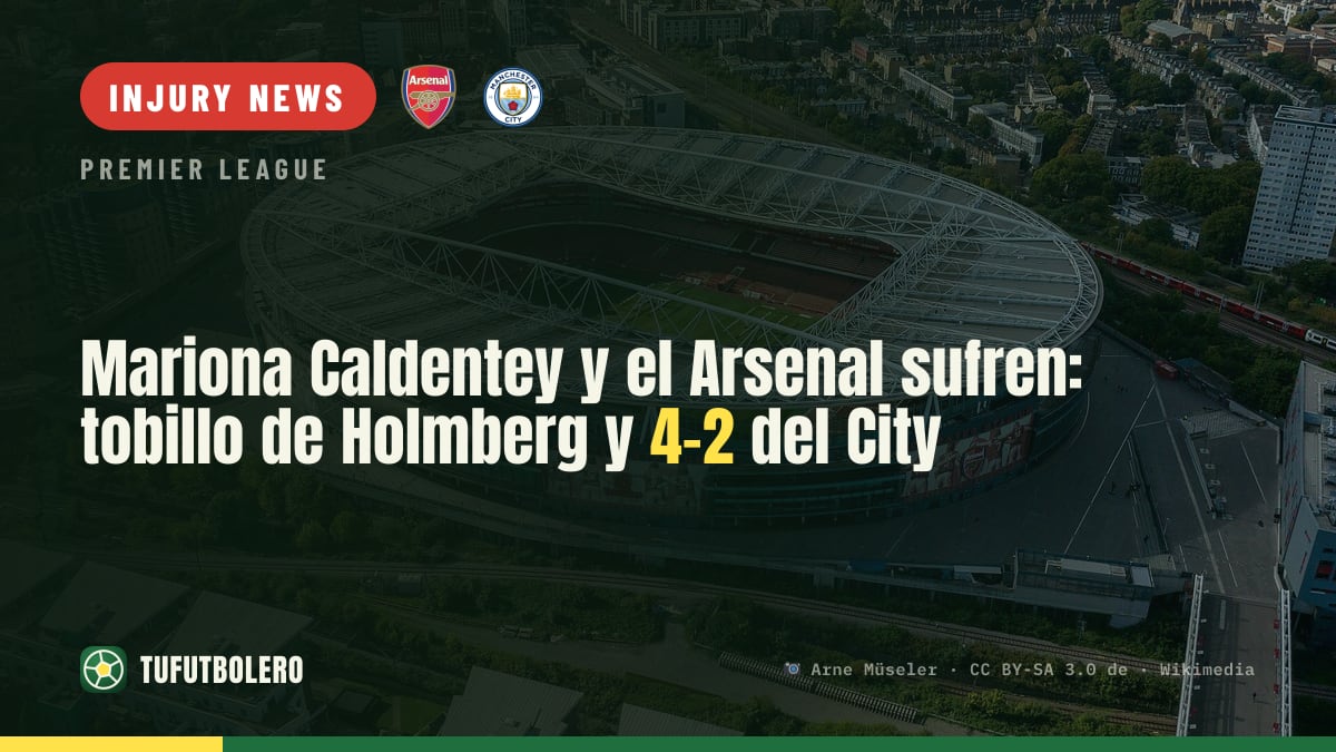 Mariona Caldentey and Arsenal hit by Holmberg ankle after 4-2 vs Man City