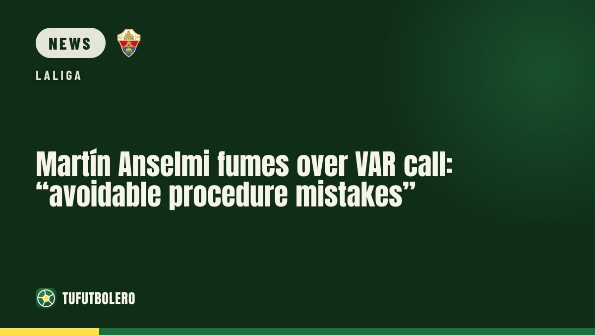 Martín Anselmi fumes over VAR call: “avoidable procedure mistakes”