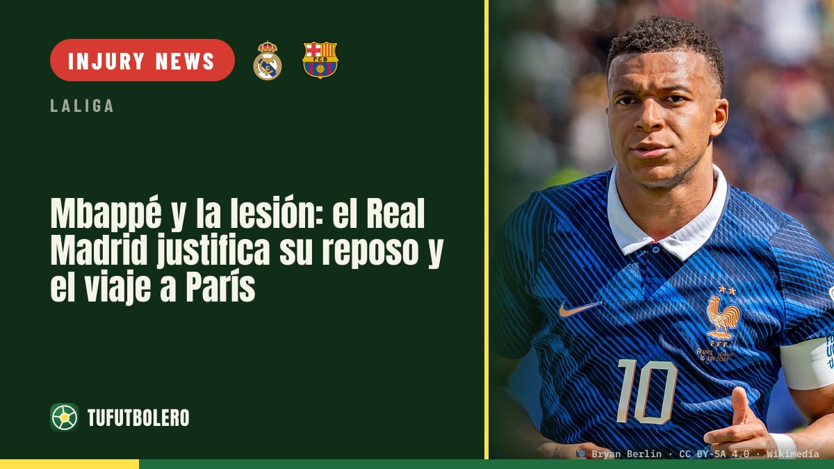 Mbappé’s injury: Real Madrid explains rest plan and trip to Paris