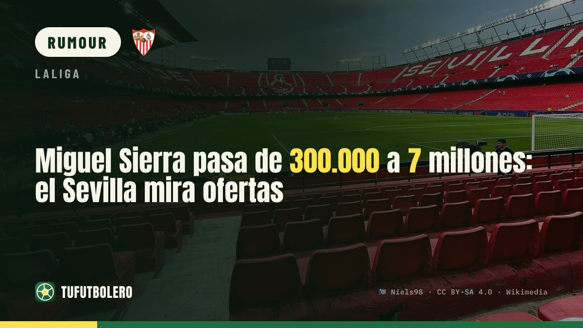 Miguel Sierra rockets from €300k to €7m: Sevilla fielding offers