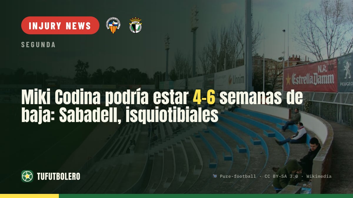 Miki Codina could miss 4-6 weeks: Sabadell injury scare