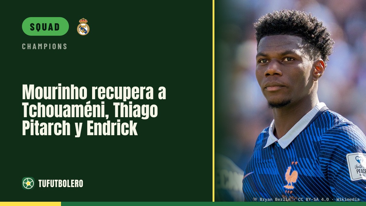 Mourinho gets Tchouaméni, Thiago Pitarch and Endrick back