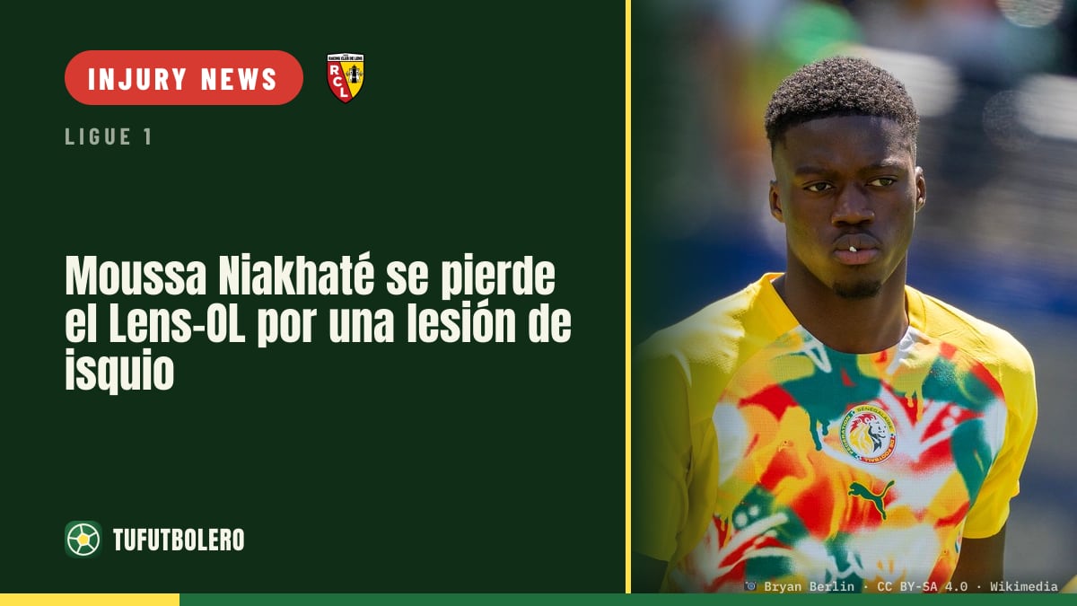 Moussa Niakhaté out injured for OL’s trip to Lens in Ligue 1