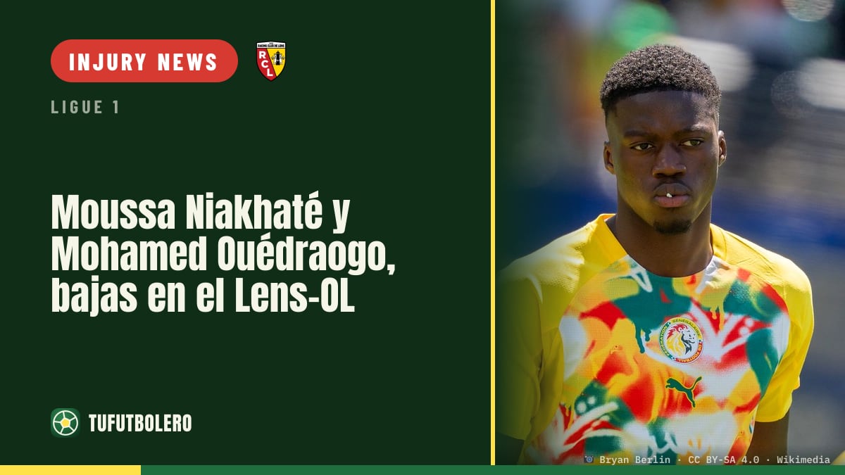 Moussa Niakhaté and Mohamed Ouédraogo out for Lens vs OL