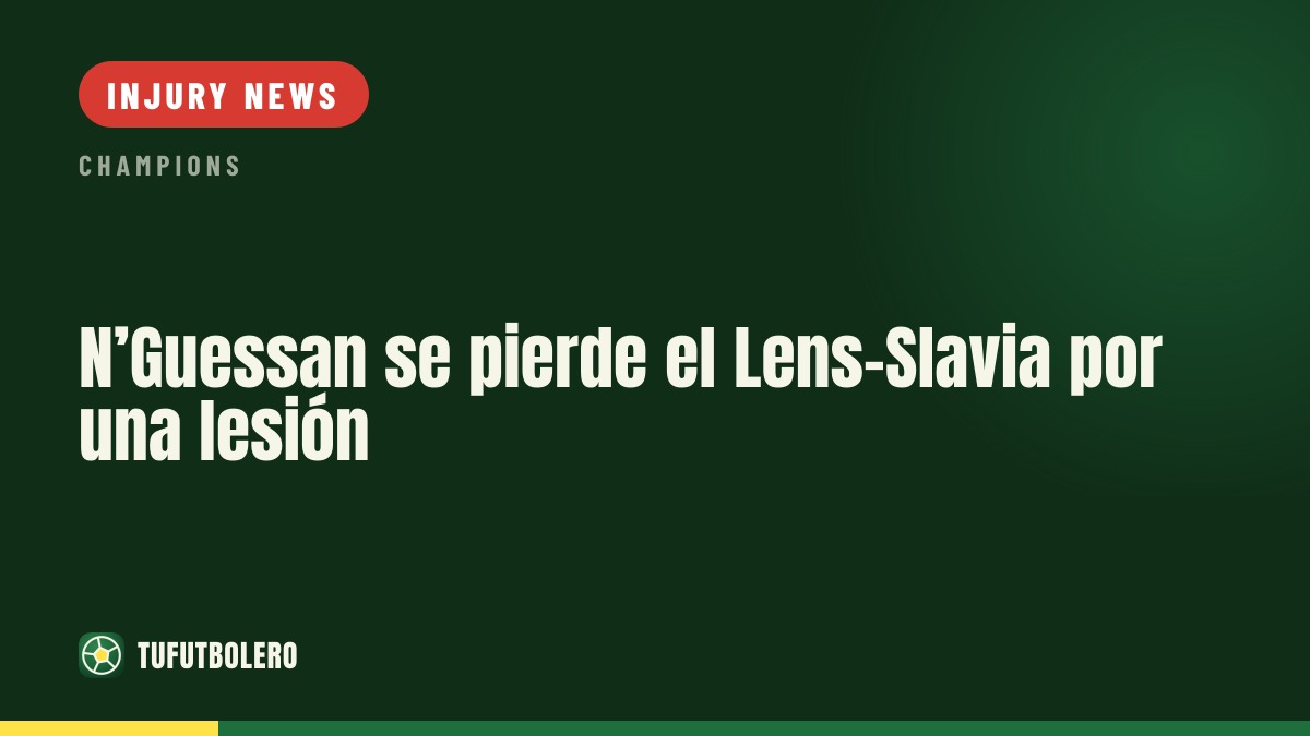 N’Guessan misses Lens clash due to injury