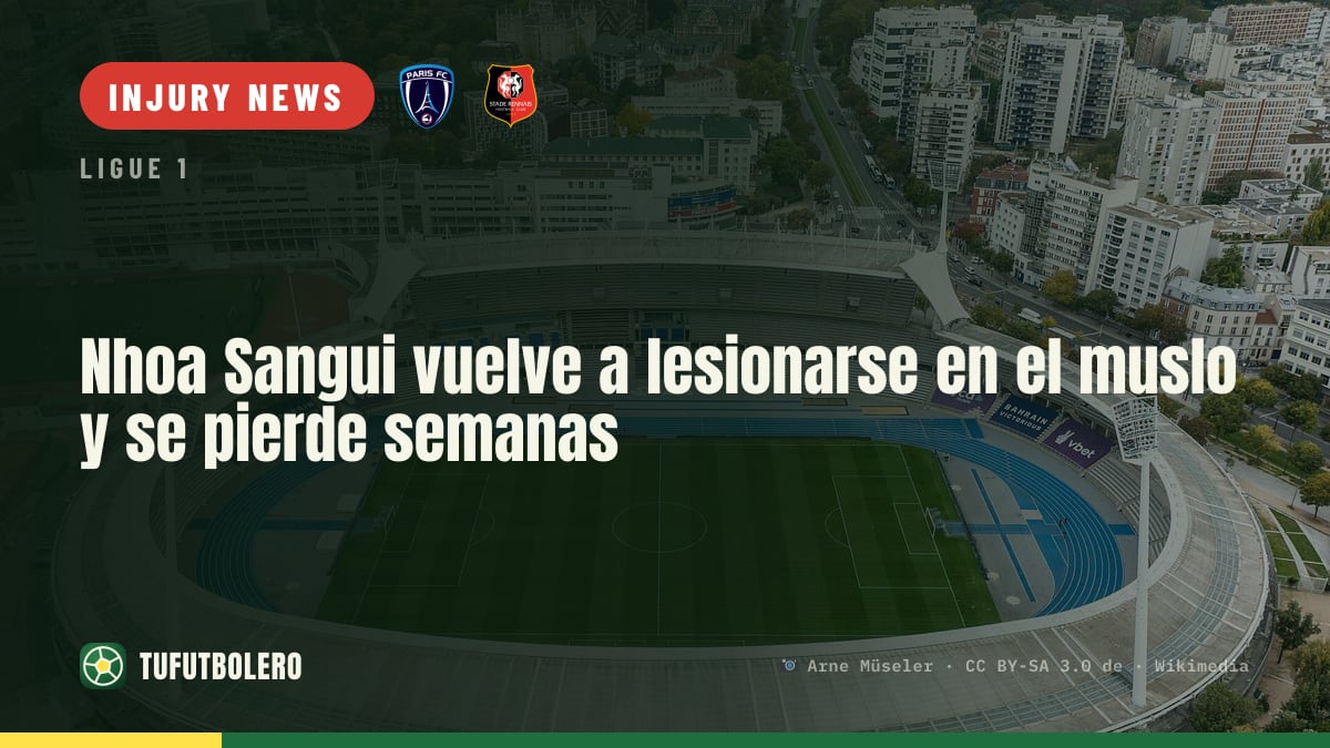 Nhoa Sangui re-injures his thigh and will miss weeks