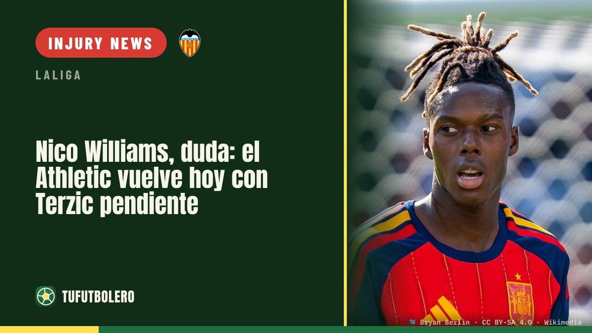Nico Williams is a doubt: Athletic return to work with Terzic watching